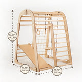 6in1 Indoor Wooden Playground for Children + Swings Set + Slide Board