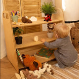 Montessori Wooden Toy Shelf