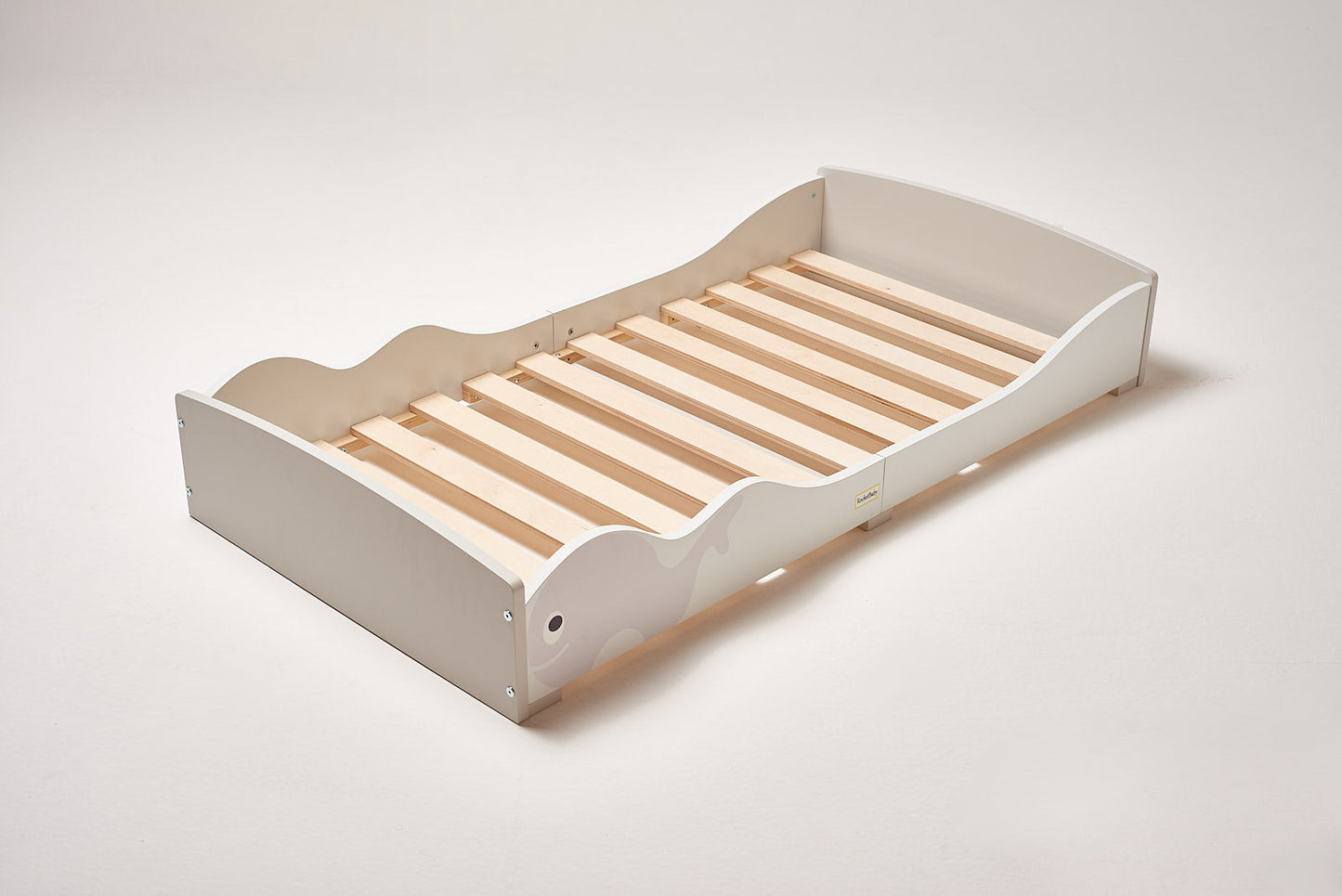 Low Kids Bed - Montessori Grey Whale - Play. Learn. Thrive. ™