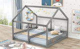 Twin Size House Platform Beds - Two Shared Beds - Play. Learn. Thrive. ™