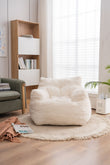 Soft Tufted Teddy Foam Bean Bag Chair - Play. Learn. Thrive. ™