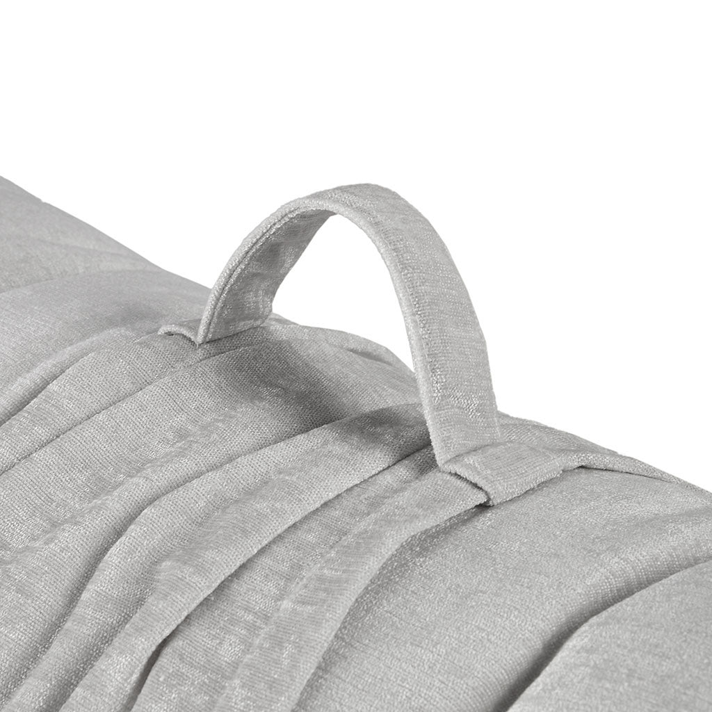 Poly Chenille Lounge Floor Pillow Cushion in Grey - Play. Learn. Thrive. ™