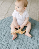 Stone Washed Linen Quilted Play Mat - Play. Learn. Thrive. ™