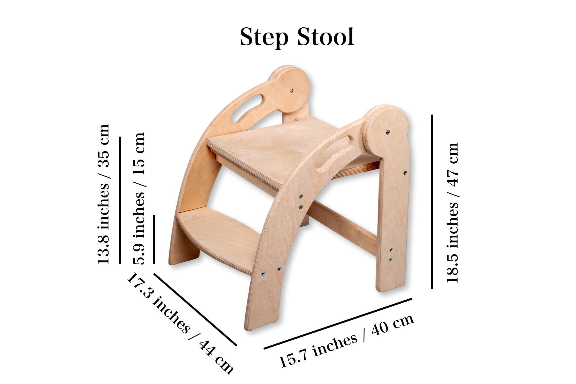 Foldable Montessori Step Stool - Play. Learn. Thrive. ™